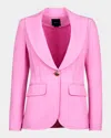Smythe Single-breasted Pintuck Blazer In Peony