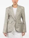Smythe Single-button Blazer In Gray