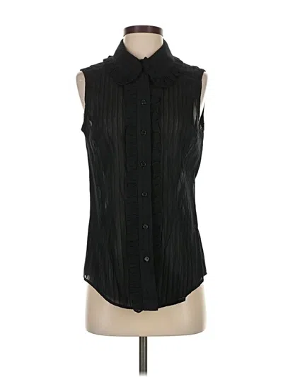 Pre-owned Smythe Sleeveless Button Down Shirt In Black