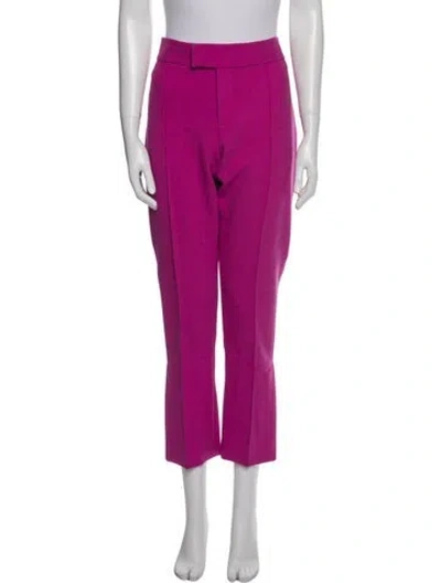 Pre-owned Smythe Straight Leg Pants In Purple
