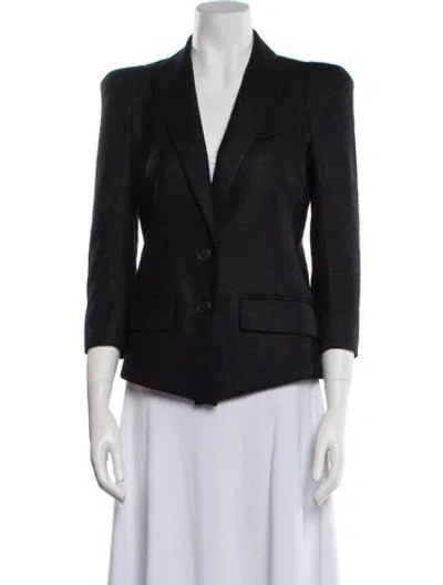 Pre-owned Smythe Striped Blazer In Black