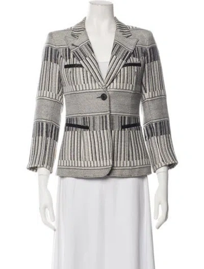 Pre-owned Smythe Striped Blazer In Black