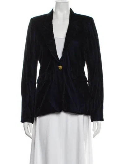 Pre-owned Smythe Striped Blazer In Blue