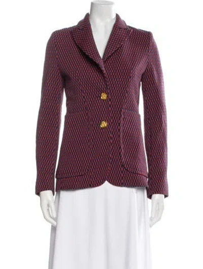 Pre-owned Smythe Striped Blazer In Blue