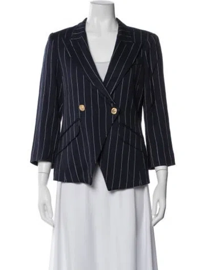 Pre-owned Smythe Striped Blazer In Blue