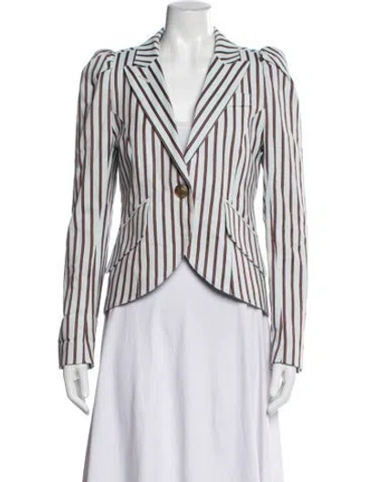 Pre-owned Smythe Striped Blazer In Multicolor