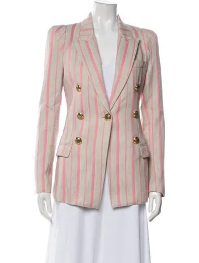 Pre-owned Smythe Striped Blazer In Neutral