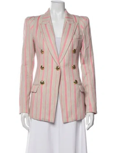 Pre-owned Smythe Striped Blazer W/ Tags In Neutrals