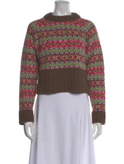 Pre-owned Smythe Striped Crew Neck Sweater In Multi