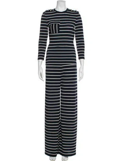 Pre-owned Smythe Striped Pant Set In Blue