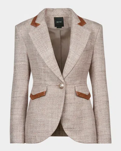 Smythe Taped Seamed Tweed Blazer