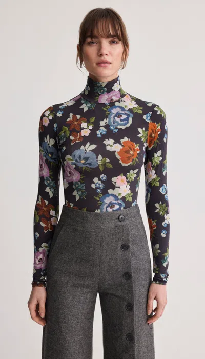 Smythe Turtleneck In Carbon Multi