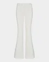 Smythe Tux Stripe Bootcut Pants In Ivory Pique