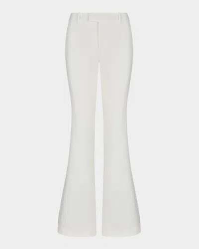 Smythe Tux Stripe Bootcut Pants In Ivory Pique