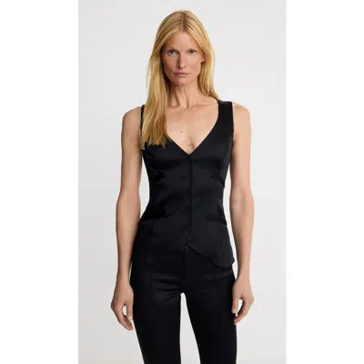 Smythe Tuxedo Waistcoat In Black