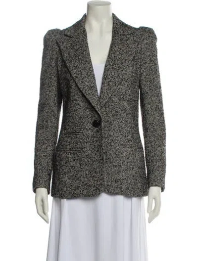 Pre-owned Smythe Tweed Pattern Blazer In Neutral