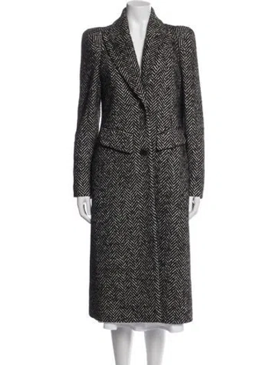 Pre-owned Smythe Tweed Pattern Coat