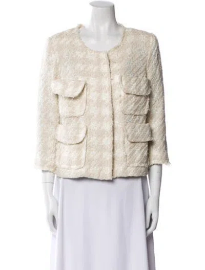 Pre-owned Smythe Tweed Pattern Evening Jacket W/ Tags