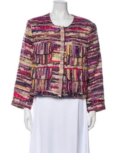 Pre-owned Smythe Tweed Pattern Evening Jacket W/ Tags In Multi