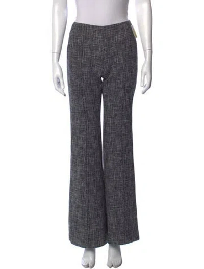 Pre-owned Smythe Tweed Pattern Flared Pants W/ Tags In Black