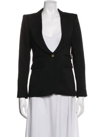 Pre-owned Smythe Virgin Wool Blazer In Black