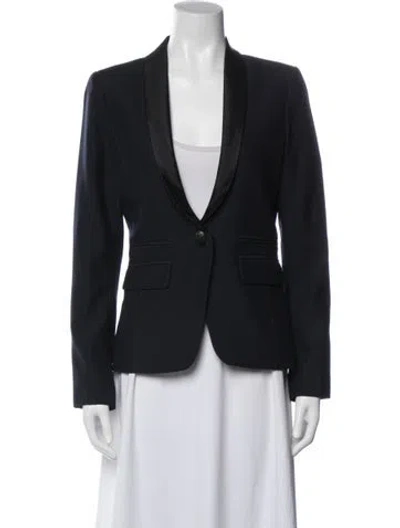 Pre-owned Smythe Virgin Wool Blazer In Black/blue