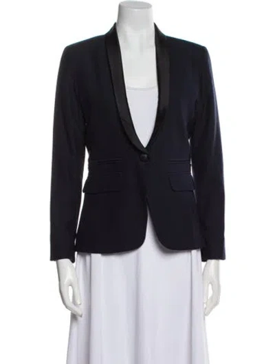 Pre-owned Smythe Virgin Wool Blazer In Blue