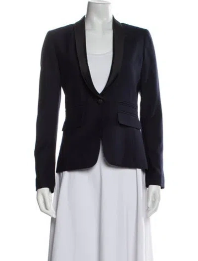 Pre-owned Smythe Virgin Wool Blazer In Blue