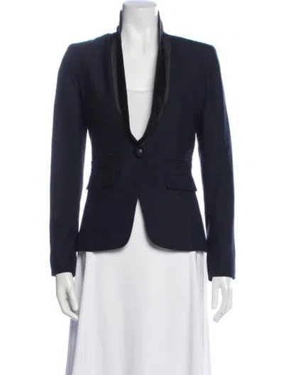 Pre-owned Smythe Virgin Wool Blazer In Blue