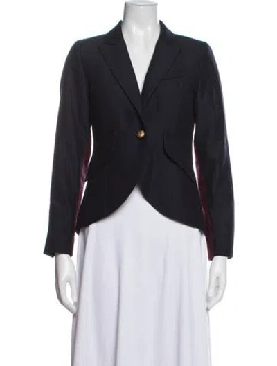 Pre-owned Smythe Virgin Wool Blazer In Blue