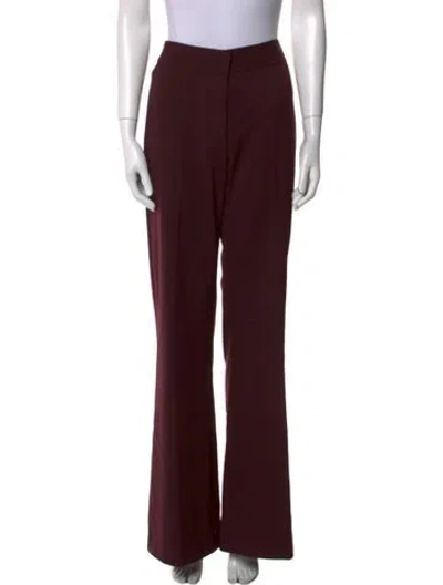 Pre-owned Smythe Wide Leg Pants In Burgundy