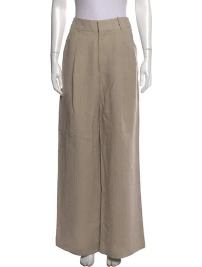 Pre-owned Smythe Wide Leg Pants In Neutrals