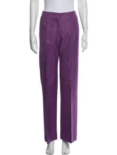 Pre-owned Smythe Wide Leg Pants In Purple