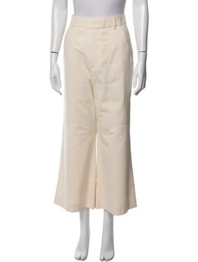 Pre-owned Smythe Wide Leg Pants W/ Tags In Neutrals