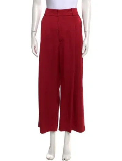 Pre-owned Smythe Wide Leg Pants W/ Tags In Red