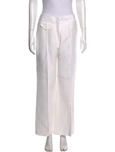 Pre-owned Smythe Wide Leg Pants In White