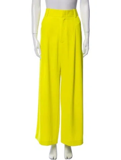Pre-owned Smythe Wide Leg Pants In Yellow