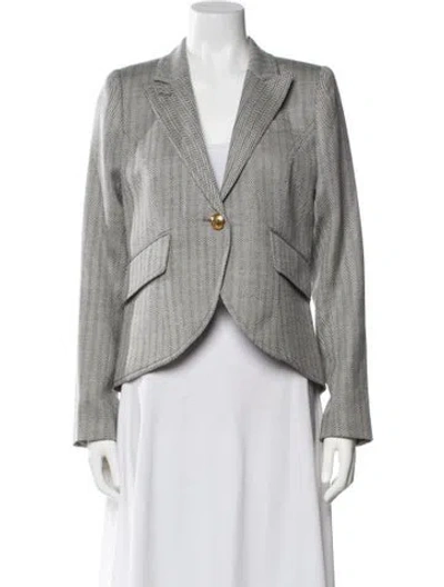 Pre-owned Smythe Wool Blazer W/ Tags In Gray