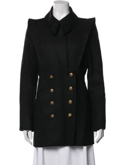 Pre-owned Smythe Wool Coat In Black