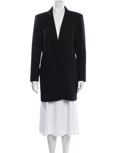 Pre-owned Smythe Wool Coat In Black