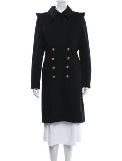 Pre-owned Smythe Wool Coat In Black