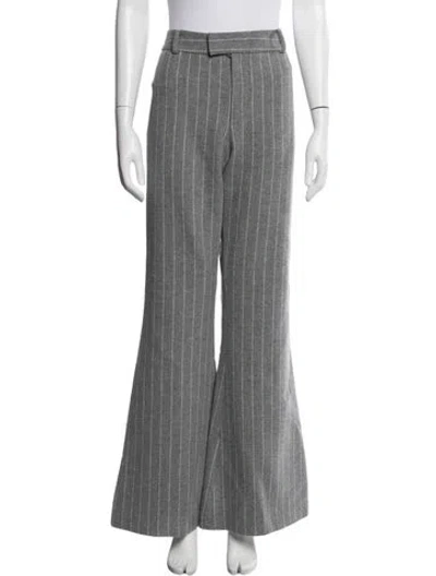 Pre-owned Smythe Wool Flared Pants In Grey