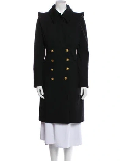 Pre-owned Smythe Wool Peacoat In Black