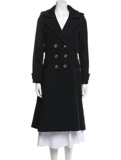 Pre-owned Smythe Wool Peacoat In Blue