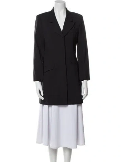 Pre-owned Smythe Wool Peacoat In Gray