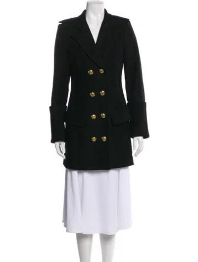 Pre-owned Smythe Wool Peacoat In Green