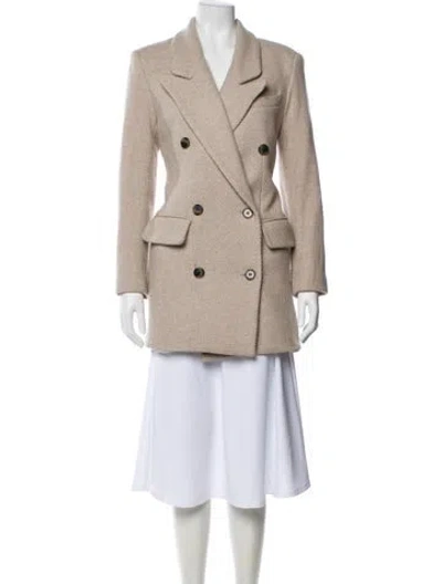 Pre-owned Smythe Wool Peacoat In Neutral
