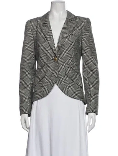 Pre-owned Smythe Wool Printed Blazer In Multi