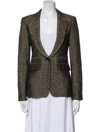 Pre-owned Smythe Wool Printed Blazer In Multi