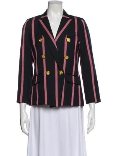 Pre-owned Smythe Wool Striped Blazer In Multi